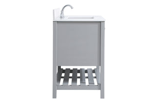 Theo Bathroom Vanity Set in Gray