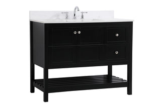 Theo Bathroom Vanity Set in Black