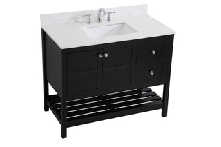 Theo Bathroom Vanity Set in Black