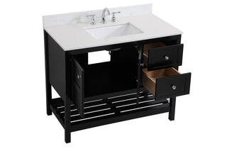 Theo Bathroom Vanity Set in Black