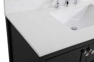 Theo Bathroom Vanity Set in Black