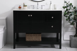 Theo Bathroom Vanity Set in Black