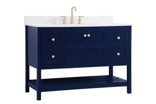 Theo Bathroom Vanity Set in Blue