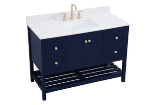 Theo Bathroom Vanity Set in Blue