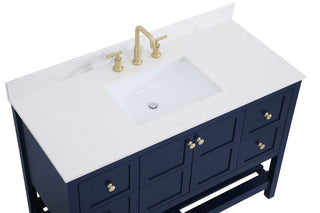 Theo Bathroom Vanity Set in Blue