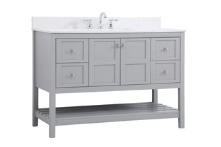 Theo Bathroom Vanity Set in Gray