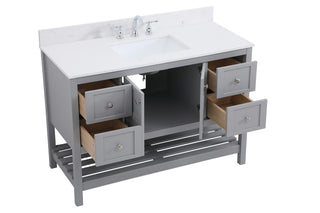 Theo Bathroom Vanity Set in Gray