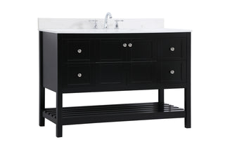 Theo Bathroom Vanity Set in Black
