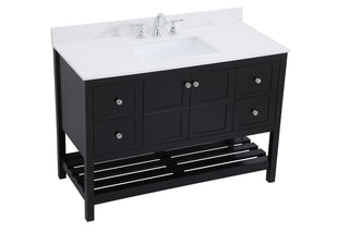 Theo Bathroom Vanity Set in Black