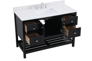 Theo Bathroom Vanity Set in Black