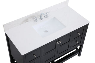 Theo Bathroom Vanity Set in Black