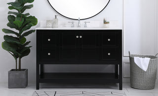 Theo Bathroom Vanity Set in Black