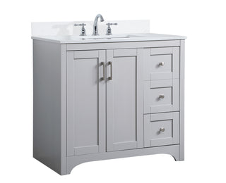 Moore Bathroom Vanity Set in Grey