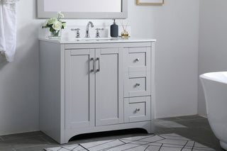 Moore Bathroom Vanity Set in Grey