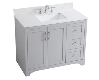 Moore Bathroom Vanity Set in Grey