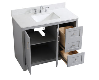 Moore Bathroom Vanity Set in Grey