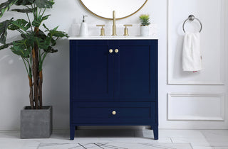 Sommerville Bathroom Vanity Set in Blue