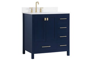 Irene Bathroom Vanity Set in Blue