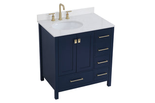 Irene Bathroom Vanity Set in Blue