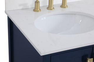 Irene Bathroom Vanity Set in Blue