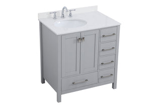Irene Bathroom Vanity Set in Gray