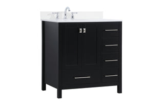 Irene Bathroom Vanity Set in Black