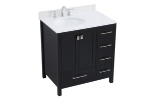 Irene Bathroom Vanity Set in Black
