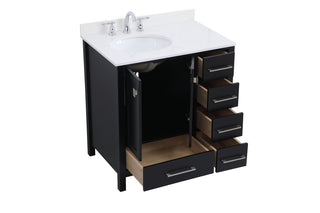 Irene Bathroom Vanity Set in Black