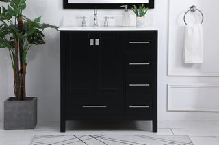 Irene Bathroom Vanity Set in Black