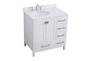 Irene Bathroom Vanity Set in White