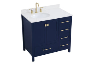 Irene Bathroom Vanity Set in Blue
