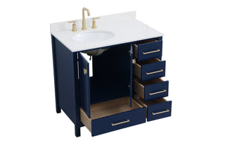 Irene Bathroom Vanity Set in Blue