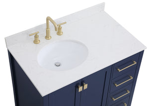 Irene Bathroom Vanity Set in Blue
