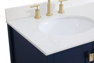 Irene Bathroom Vanity Set in Blue