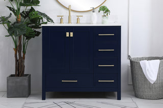 Irene Bathroom Vanity Set in Blue