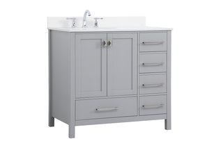 Irene Bathroom Vanity Set in Gray