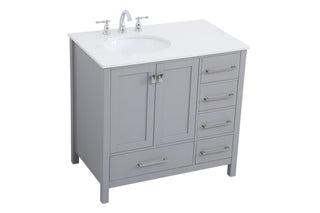 Irene Bathroom Vanity Set in Gray