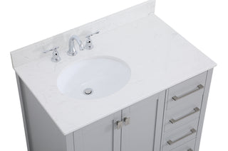 Irene Bathroom Vanity Set in Gray