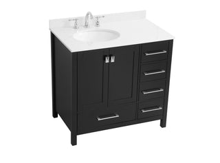 Irene Bathroom Vanity Set in Black
