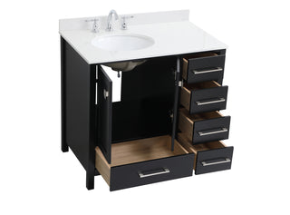 Irene Bathroom Vanity Set in Black