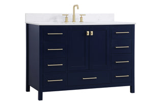 Irene Bathroom Vanity Set in Blue