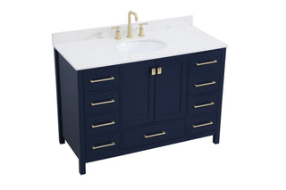 Irene Bathroom Vanity Set in Blue