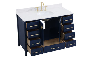 Irene Bathroom Vanity Set in Blue