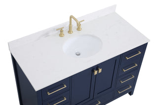 Irene Bathroom Vanity Set in Blue