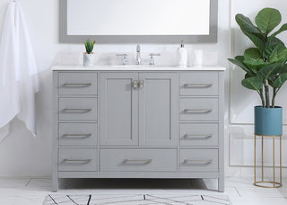 Irene Bathroom Vanity Set in Gray