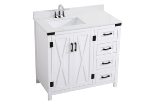 Grant Bathroom Vanity Set in White