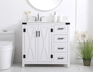Grant Bathroom Vanity Set in White