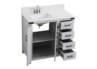 Grant Bathroom Vanity Set in Grey