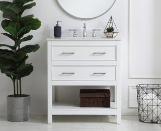 Sinclaire Bathroom Vanity Set in White