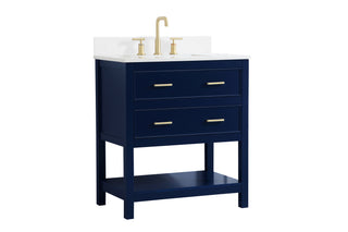 Sinclaire Bathroom Vanity Set in Blue